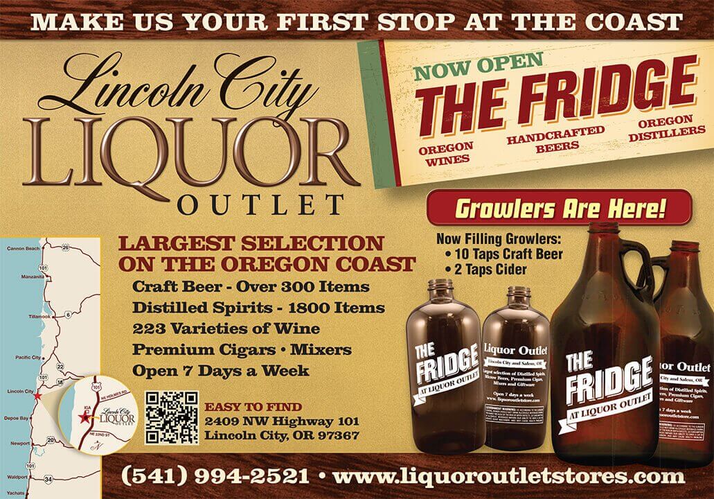 Ad Design In House Graphics Salem Oregon - Lincoln City Liquor